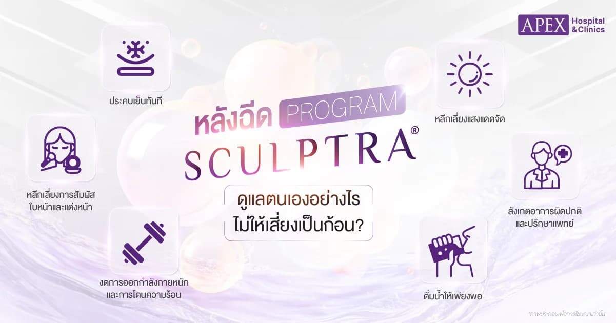 ดูแลตนเองหลังฉีด Sculptra